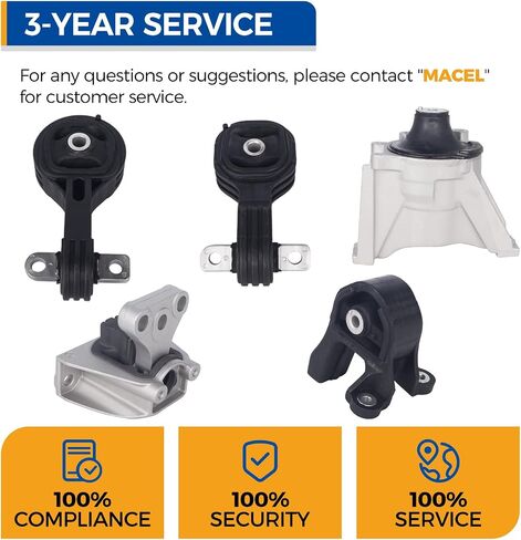PAROD Engine Motor Mount Kit 4WD Fit for Honda CR-V 2007-2011 Replace#A4535 A4536 A4595 A4598 A65010 in Saudi Arabia