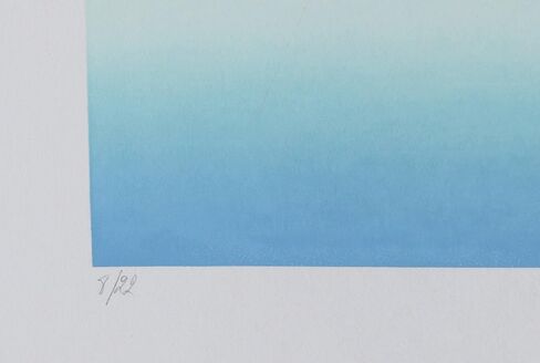 Aquie, Croatian Island Screenprint, signed, numbered, dated, and titled in pencil in Saudi Arabia