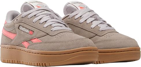 حذاء رياضي نسائي من Reebok Club C Double Revenge، رمادي 6/رمادي 6/طباشير عتيق، 8 in Saudi Arabia