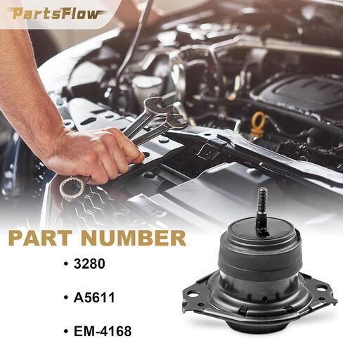 Partsflow Engine Motor & Trans Mount Fits 2011 2012 2013 2014 2015 2017 2018 2018 2019 Jeep Grand Cherokee 3.6L 5.7L 3280 3297 RWD استبدال A5611 A5611 A5488 in Kuwait