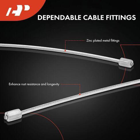 A-Premium الوسيطة الجانبية للبوران كبل الفرامل المتوافقة مع شيفروليه ، GMC نماذج: Express 1500 Savana 1500 2003-2014 ، Express 2500 Savana 2500 2003-2010 ، Express 3500 ، Savana 3500 in Saudi Arabia
