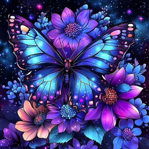 Tostog Cherry Blossom Diamond Paintings Kits للبالغين ، مجموعات فنون DIY 5D Flower Diamond للبالغين ، طقم لوحات ماس ​​غابات Pink Fore الكاملة للزخرفة الفنية الجدار المبتدئين 12 * 16 بوصة. in Kuwait