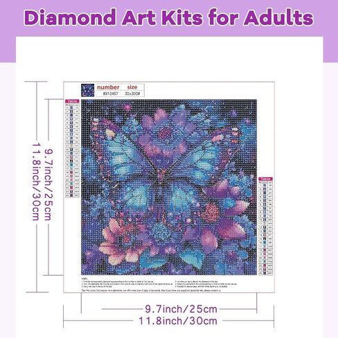 Tostog Cherry Blossom Diamond Paintings Kits للبالغين ، مجموعات فنون DIY 5D Flower Diamond للبالغين ، طقم لوحات ماس ​​غابات Pink Fore الكاملة للزخرفة الفنية الجدار المبتدئين 12 * 16 بوصة. in Kuwait