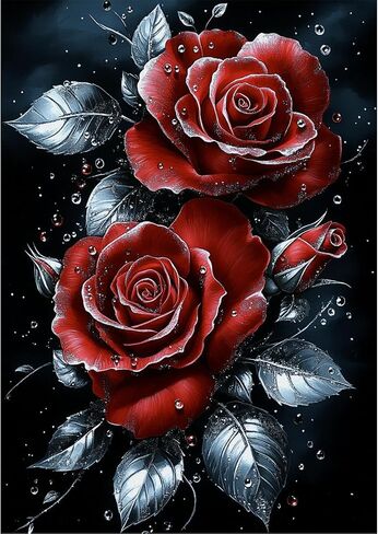 Tostog Cherry Blossom Diamond Paintings Kits للبالغين ، مجموعات فنون DIY 5D Flower Diamond للبالغين ، طقم لوحات ماس ​​غابات Pink Fore الكاملة للزخرفة الفنية الجدار المبتدئين 12 * 16 بوصة. in Kuwait