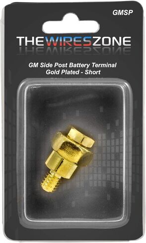 GMSP Audio Audio Power Wire amp تثبيت GM Side Post Terminal (زوج) (قصير ، ذهبي) in Kuwait