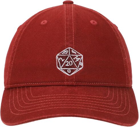 Dungeons & Dragons D20 Adult Red Unstructured Baseball Cap in Saudi Arabia