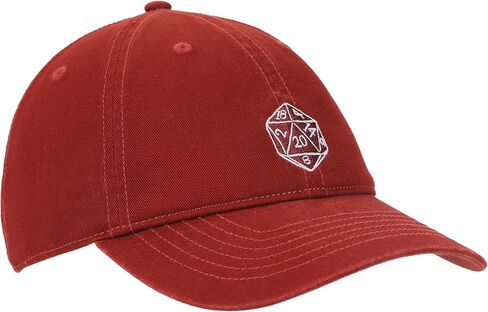 Dungeons & Dragons D20 Adult Red Unstructured Baseball Cap in Saudi Arabia