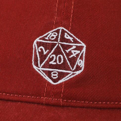 Dungeons & Dragons D20 Adult Red Unstructured Baseball Cap in Saudi Arabia