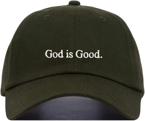 God is Good Baseball Hat, Embroidered Dad Cap, Unstructured Soft Cotton, Adjustable Strap Back (Multiple Colors) in Kuwait