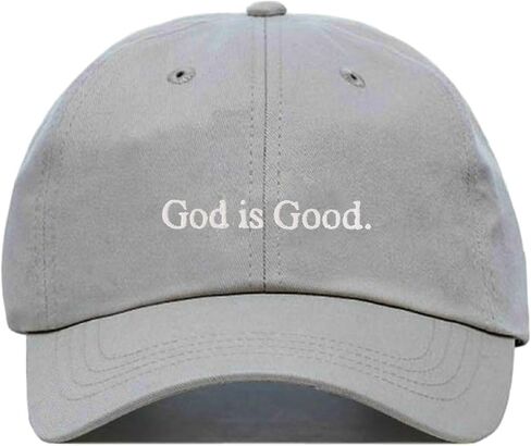 God is Good Baseball Hat, Embroidered Dad Cap, Unstructured Soft Cotton, Adjustable Strap Back (Multiple Colors) in Kuwait