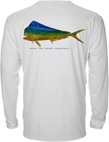 Denali Performance Men's UPF 50+ ProtectUV Mega Solar Long Sleeve T-Shirt Designed by Brian Heustis: Mahi in Kuwait