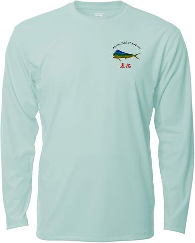 Denali Performance Men's UPF 50+ ProtectUV Mega Solar Long Sleeve T-Shirt Designed by Brian Heustis: Mahi in Kuwait