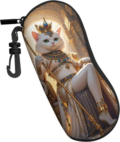 Stylish Sunglasses Case Set - Black and White Soft Eyeglass Box with Clasp Closure (Pack of 2) case soft in Kuwait