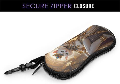 Stylish Sunglasses Case Set - Black and White Soft Eyeglass Box with Clasp Closure (Pack of 2) case soft in Kuwait