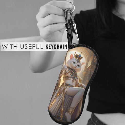 Stylish Sunglasses Case Set - Black and White Soft Eyeglass Box with Clasp Closure (Pack of 2) case soft in Kuwait