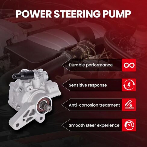 مضخة التوجيه السلطة MOCA تناسب Acura 2001-2005 EL L4 1.7L سيدان - W/O Reservoir ، لـ Honda 2001-2005 Civic L4 1.7L Coupe - W/O Reservoir ، 2001-2005 Civic L4 1.7L Sedan - W/O Respervoir in Saudi Arabia