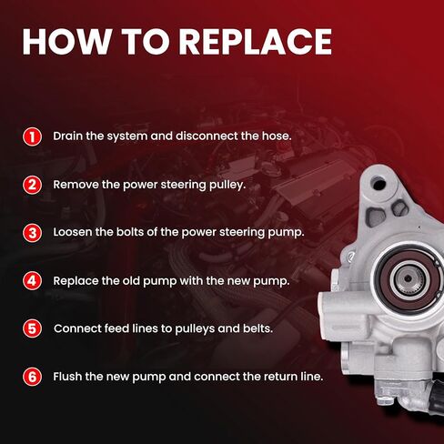 مضخة التوجيه السلطة MOCA تناسب Acura 2001-2005 EL L4 1.7L سيدان - W/O Reservoir ، لـ Honda 2001-2005 Civic L4 1.7L Coupe - W/O Reservoir ، 2001-2005 Civic L4 1.7L Sedan - W/O Respervoir in Saudi Arabia