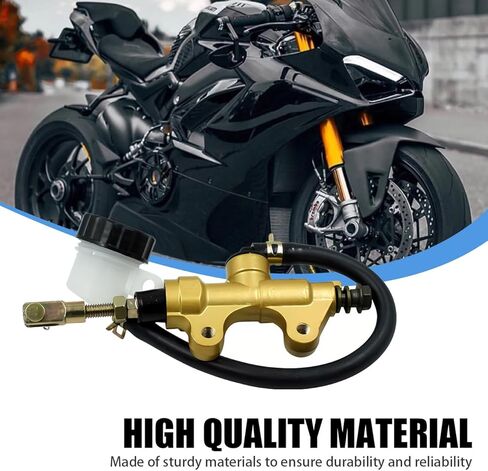 مضخة الأسطوانة الرئيسية الفرامل الخلفية مع الخزان متوافق مع سوزوكي GSXR 600 750 للقطط القطب الشمالي 400 600 700 ، 200x ATC 250R RD400 GC150/200 (الذهب) in Kuwait