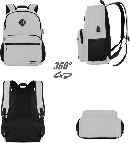 Black Backpack for Boys, Backpack for School Teens, Lightweight Casual High School Bookbag, Laptop Backpack with USB Charging Port Fits 15.6 Inch Notebook in Kuwait