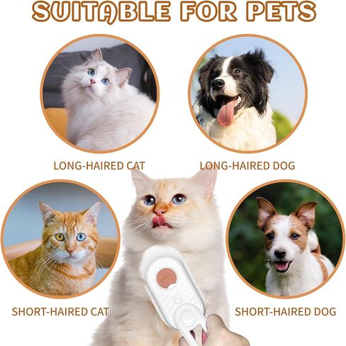 Spritz Defur Comb for Cats, New 3-in-1 Cat Steam Brush for Massaging and Cleaning Shedding Pets, Comb For Long and Short Hair Cats and Dogs Grooming Tool (Purple) in Saudi Arabia