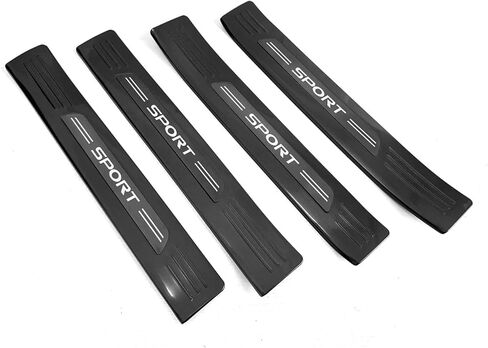 غطاء حراس الدخول متوافق مع لكزس TX TX350/500H/500H+ 2024 2025 خارج الباب عتبات الحراسة حارس الحامي تقليم ملحقات السيارة الداخلية الفولاذ المقاوم للصدأ 4 مساءً (نمط ألياف الكربون) in Kuwait