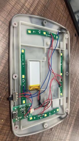 Jetec Car Visor Mirror Car Vanity Visor Makeup Mirror with Touchscreen for Truck Automobile Accessories Supply in Saudi Arabia