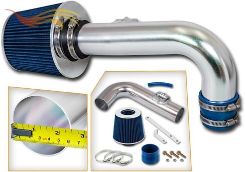 Rtunes Racing Short Ram Air Intake Kit + Filter Combo BLUE For 11-15 Chevy Cruze 1.4L Turbo / 12-15 Chevy Sonic 1.4L Turbo model only in Saudi Arabia