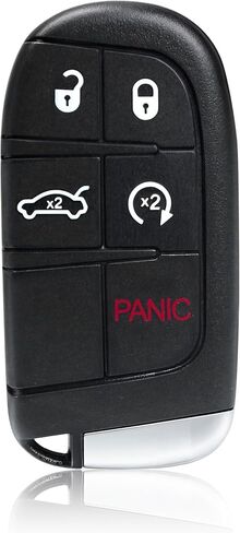 5-Button Smart Key Fob Remote Fits for 2019-2022 Dodge Challenger and for 2019-2022 Dodge Charger to Replace OEM Part, Part Number: 68394195, FCC ID: M3N-40821302 in Saudi Arabia