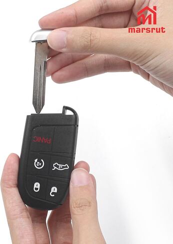 5-Button Smart Key Fob Remote Fits for 2019-2022 Dodge Challenger and for 2019-2022 Dodge Charger to Replace OEM Part, Part Number: 68394195, FCC ID: M3N-40821302 in Saudi Arabia