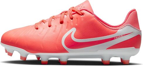 Nike Jr. Tiempo Legend 10 Academy Little/Big Kids Multi-Top-Top Soilds (DV4348-800 ، الحمم البركانية الساخنة/البيضاء) in Saudi Arabia
