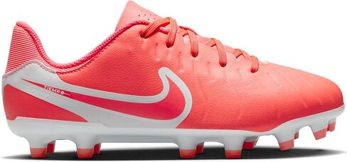 Nike Jr. Tiempo Legend 10 Academy Little/Big Kids Multi-Top-Top Soilds (DV4348-800 ، الحمم البركانية الساخنة/البيضاء) in Saudi Arabia