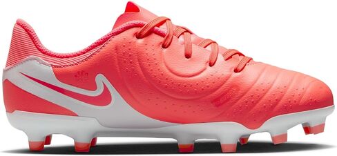 Nike Jr. Tiempo Legend 10 Academy Little/Big Kids Multi-Top-Top Soilds (DV4348-800 ، الحمم البركانية الساخنة/البيضاء) in Saudi Arabia