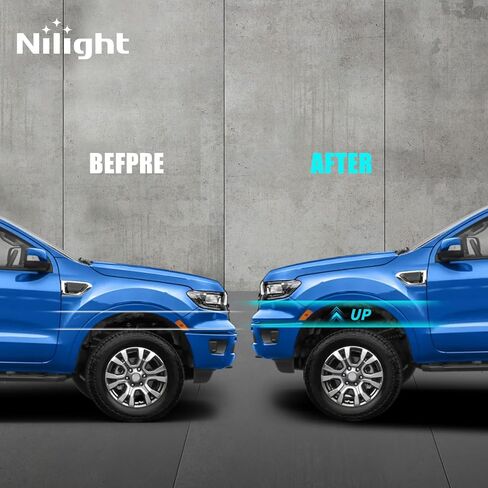 Nilight 2.5 inch Front Leveling Kit Lift Strut Spacers for 2006-2023 Dodge Ram 1500 4WD 2018 2019 2020 2021 2022 2023 Front Raise Suspension Strut Spacers in Kuwait
