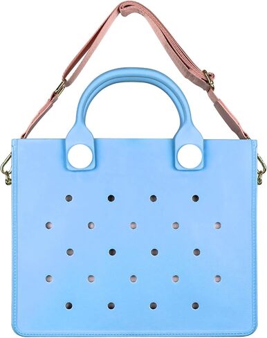 EVA Beach Bag Tote for Women, Waterproof Sandproof Lightweight, Quick-Dry Gym Swim Travel Bag 10.9x8.5x3in in Kuwait