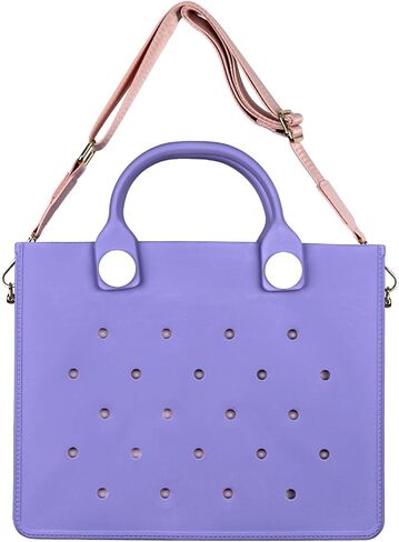 EVA Beach Bag Tote for Women, Waterproof Sandproof Lightweight, Quick-Dry Gym Swim Travel Bag 10.9x8.5x3in in Kuwait