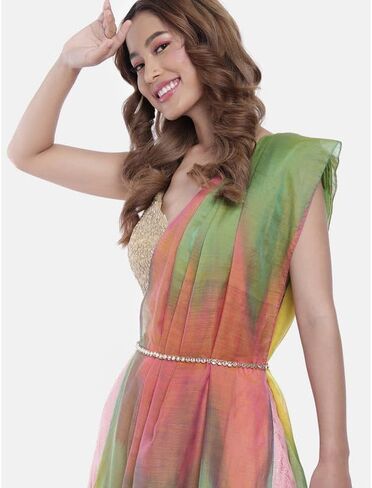 Aheli Ethnic Faux Stone Waist Charm Jewelry Kamar Patta Belly Chain Indian Traditional Sari Saree Belt Gift for Women in Saudi Arabia