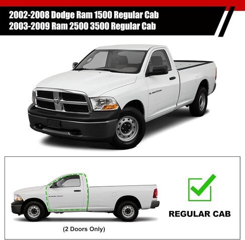 Compatible with 2002-2008 Dodge Ram 1500 2003-2009 Ram 2500 3500 Regular Cab Step Bar Black Heavy Duty Steel (Exclude Daytona Rumble Bee and SRT-10 Models) in Kuwait