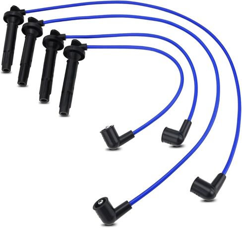 4PCS RC-FX101 Sparkplug Wire Kit لعام 2005-2011 Subaru Legacy Impreza Forester Outback/Saab 9-2x يستبدل# 55004 FX101 175-6219 in Kuwait