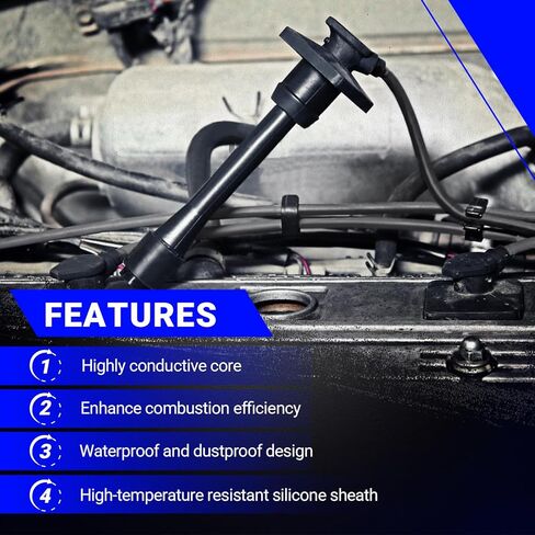 4PCS RC-FX101 Sparkplug Wire Kit لعام 2005-2011 Subaru Legacy Impreza Forester Outback/Saab 9-2x يستبدل# 55004 FX101 175-6219 in Kuwait