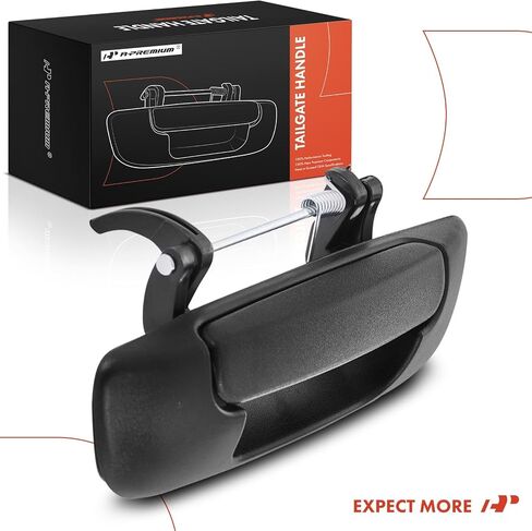 A-Premium Upgraded Metal Tailgate Handle Compatible with 2002-2008 Dodge Ram 1500 & 2003-2009 Ram 2500 Ram 3500 - Textured Black Latch Handle, Replace# 55276237AA in Saudi Arabia