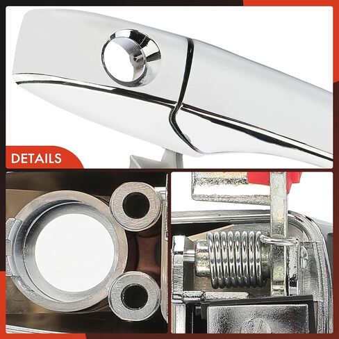 A-Premium Front Driver Side Exterior Door Handle with Keyhole Compatible with Chrysler 300 2005-2010 & Dodge Magnum 2005-2008, Chrome, Replace# 4589009AG, 4589009AH in Saudi Arabia