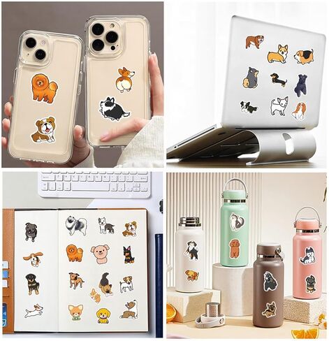 50pcs ملصقات الراكون لطيف ملصق حيوان لطيف لزجاجة الماء كمبيوتر محمول ، مستلزمات سكرابوكينغ ملصقات حيوانات فينيل مقاومة للماء للفتيات المراهقات البالغين in Kuwait