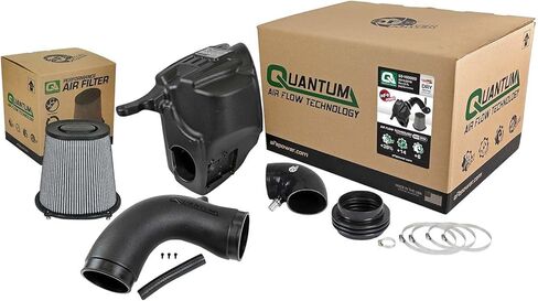 aFe POWER QUANTUM Cold Air Intake System w/Pro DRY S Filter, #53-10002D, Black in Kuwait