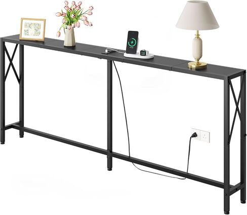 طاولة وحدة التحكم، طاولة أريكة ضيقة مقاس 68.5 بوصة، خلف طاولة الأريكة، طاولة المدخل، طاولة أريكة صناعية للممر، غرفة المعيشة، غرفة النوم، طاولة وحدة تحكم طويلة in Kuwait