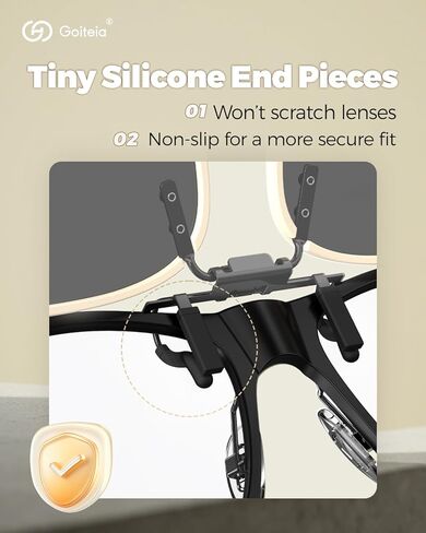 Goiteia Polarized Clip on Sunglasses over Prescription Glasses for Women Men-Urban Minimalist Round Frame,UV400Protection in Kuwait