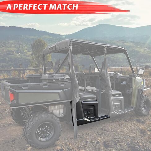 Sautvs الأسود الخلفي الظهر اليمنى مع الروك ل Polaris Ranger Crew 570 XP 570 بحجم كامل/حارس الطاقم XP 900/Ranger Crew XP 1000/Ranger Crew Diesel 2014-2019 (الجانب الخلفي الأيمن ، استبدل #5450360-070) in Saudi Arabia