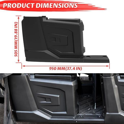 Sautvs الأسود الخلفي الظهر اليمنى مع الروك ل Polaris Ranger Crew 570 XP 570 بحجم كامل/حارس الطاقم XP 900/Ranger Crew XP 1000/Ranger Crew Diesel 2014-2019 (الجانب الخلفي الأيمن ، استبدل #5450360-070) in Saudi Arabia