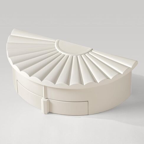 Jewelry Box with Mirror, Jewelry Organizer with Drawer, Multiple Storage Compartments, Slots for Necklaces, Earrings, and Bracelets in Kuwait