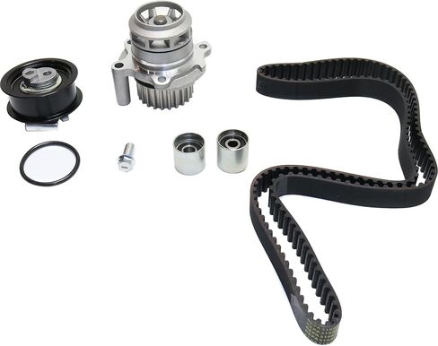 Garage-Pro Timing Belt Kit W/Belt Idlers & Tensioner, Water Pump & Gasket fits DOHC 2.0L Replacement for Volkswagen Jetta 2006 2007 2008 Audi A4 Quattro 2005-2009 in Saudi Arabia