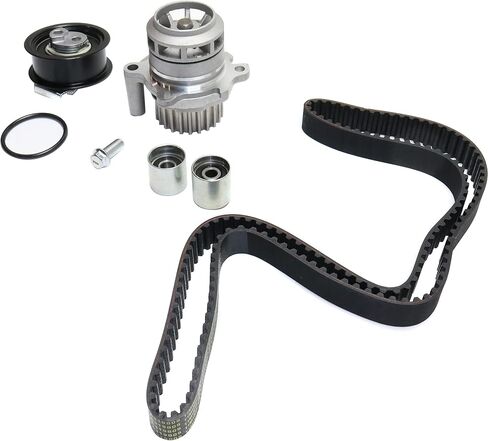 Garage-Pro Timing Belt Kit W/Belt Idlers & Tensioner, Water Pump & Gasket fits DOHC 2.0L Replacement for Volkswagen Jetta 2006 2007 2008 Audi A4 Quattro 2005-2009 in Saudi Arabia
